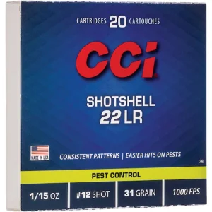 Authentic CCI Shotshell 22LR Ammo 31 Grain Lead Shot
