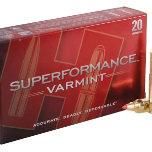 Get Hornady Superformance Varmint 204 Ruger Ammo 40 Grain Hornady V-Max Polymer Tip 500rounds Online for sale