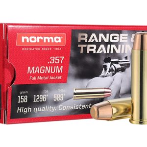 Shop Norma Range & Training 357 Magnum Ammo 158 Grain Full Metal Jacket 500 rounds